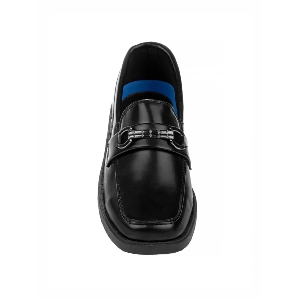 Josmo Boys Slip-On Dress Shoes with Metal Accent Black Size 13 Preowned